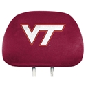 New Virginia Tech NCAA Car Head Rest Covers 2-Pack 