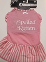  Spoiled Rotten T-shirt for Dogs (Medium, Pastel Pink) 