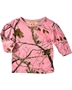 AP Pink RealTree Mini Infant Long Sleeve T-Shirt w/ Puff Sleeve Large - 
