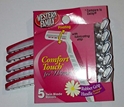 5 Pack Comfort Touch Twin Blade Razors for Women 