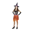 Teen Witch Costume Orange and Black 1-3 
