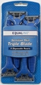 4 Pack Triple Blade Sensitive Skin Disposable Razors for Men with Pivoting Head 