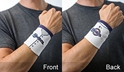 Fan Band MLB Milwaukee Brewers Wristband White with Embroidered Designs 