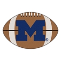 University of Michigan Wolverines FANMATS NCAA Nylon Face Football Rug 