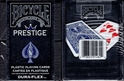 Bicycle Prestige Dura-Flex Blue Playing Cards Blue Bicycle Prestige Dura-Flex Playing Cards deck