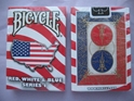 Bicycle Red, White and Blue Series 1 Map USA Design Playing Cards bicycle playing cards, collectible playng cards
