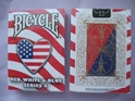 Bicycle Red, White and Blue Series 4 Heart Design Playing Cards collectible bicycle cards, magic cards