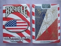 Bicycle Red, White and Blue Series 6 Oval Design Playing Cards magic playing cards, collectible bicycle cards