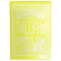 Yellow Tally Ho Reverse Circle Back Limited Edition Playing Cards 