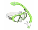 Green Buzz Jr Mask/Island Dry Jr Snorkel Combo 