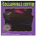 Fun World Mens Collapsible Coffin Halloween Decoration, Black, Standard 