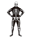 Underwraps Skeleton One-Piece Costume, Adult Medium 