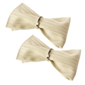 Maytex Mills Stripe Dobby Fabric Tablecloth, Ivory, 2-Pack Napkins 