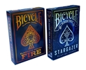 Bicycle Stargazer & Fire Elements Series Playing Cards Bundle, 2 Decks 