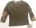 4T AP Realtree Green T-shirt w/ Camouflage Long Sleeves 