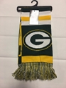 New NFL Green Bay Packers Green, White, and Yellow Winter Football Scarf  