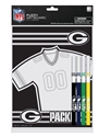 Green Bay Packers 8 x 10 Inches Fuzzy Coloring Board with Markers (12029-QUG) 